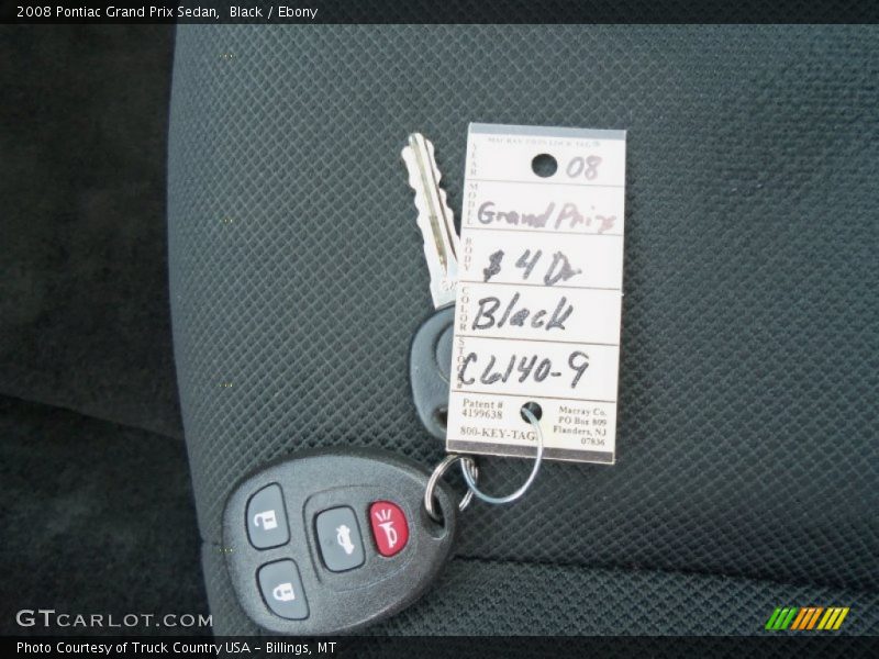 Black / Ebony 2008 Pontiac Grand Prix Sedan