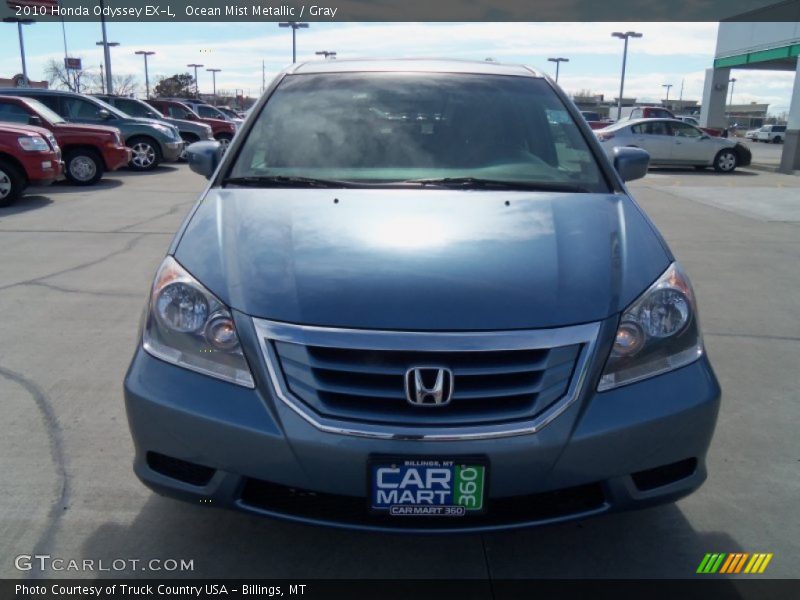 Ocean Mist Metallic / Gray 2010 Honda Odyssey EX-L