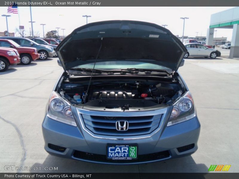 Ocean Mist Metallic / Gray 2010 Honda Odyssey EX-L
