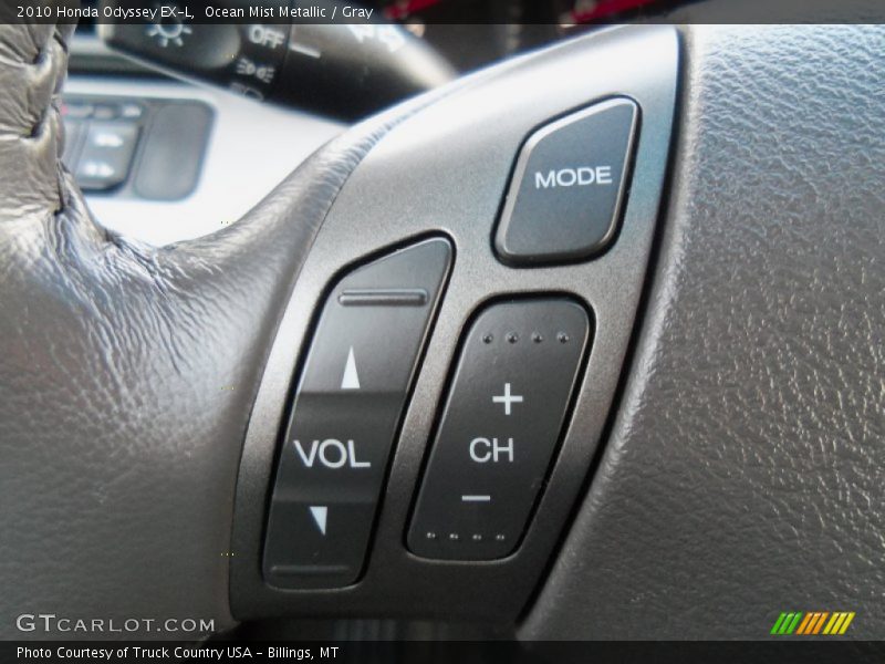 Ocean Mist Metallic / Gray 2010 Honda Odyssey EX-L