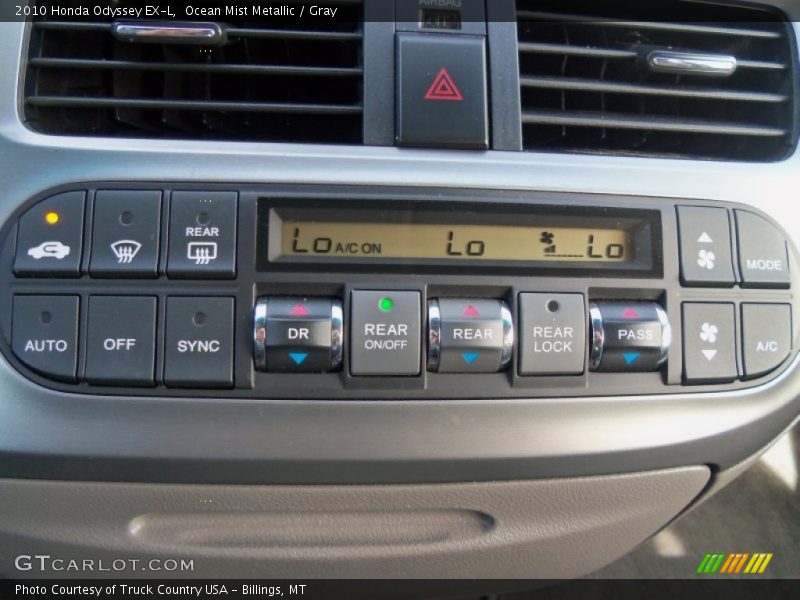 Ocean Mist Metallic / Gray 2010 Honda Odyssey EX-L