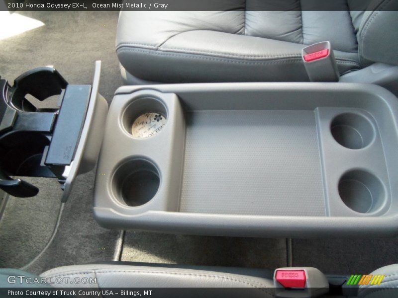 Ocean Mist Metallic / Gray 2010 Honda Odyssey EX-L