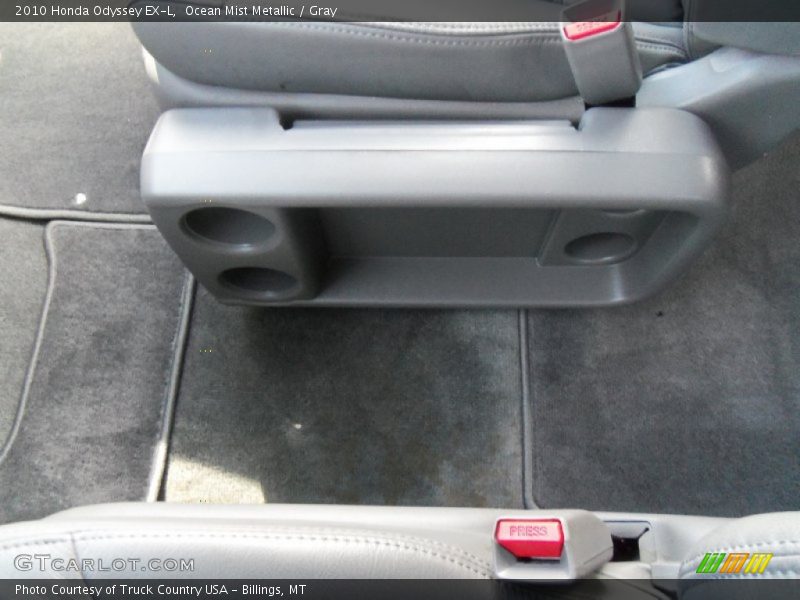 Ocean Mist Metallic / Gray 2010 Honda Odyssey EX-L