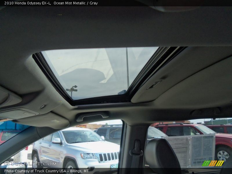 Ocean Mist Metallic / Gray 2010 Honda Odyssey EX-L