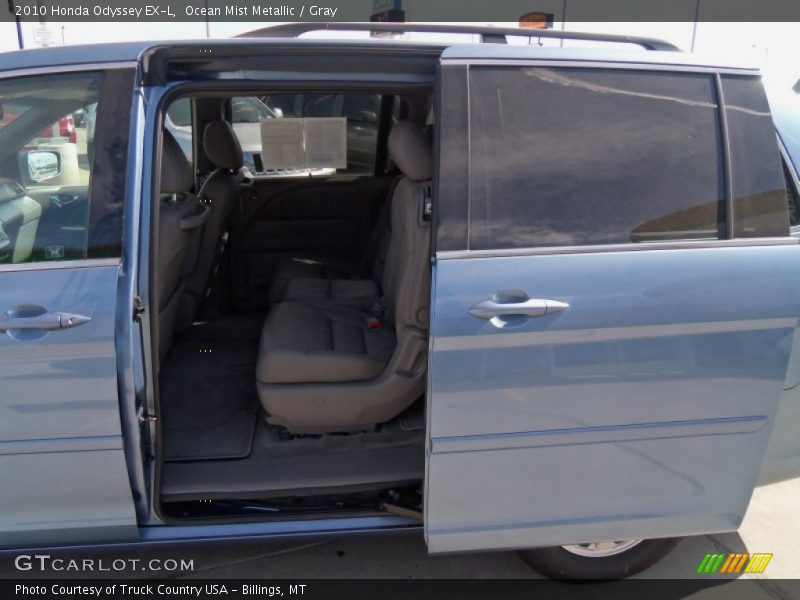Ocean Mist Metallic / Gray 2010 Honda Odyssey EX-L