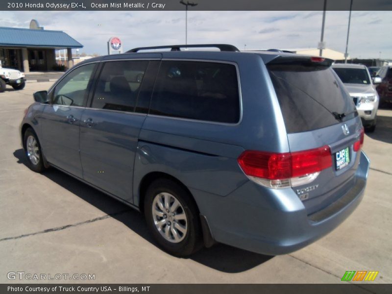 Ocean Mist Metallic / Gray 2010 Honda Odyssey EX-L