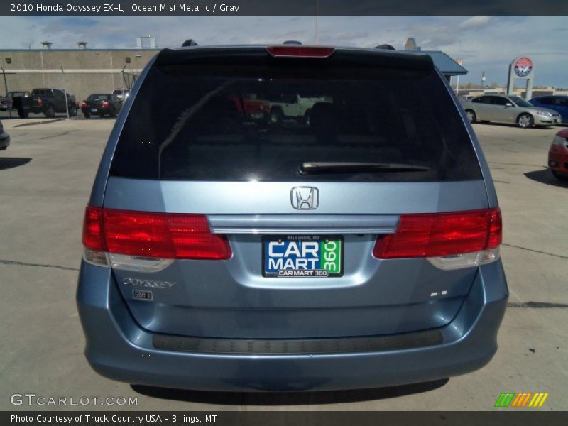 Ocean Mist Metallic / Gray 2010 Honda Odyssey EX-L