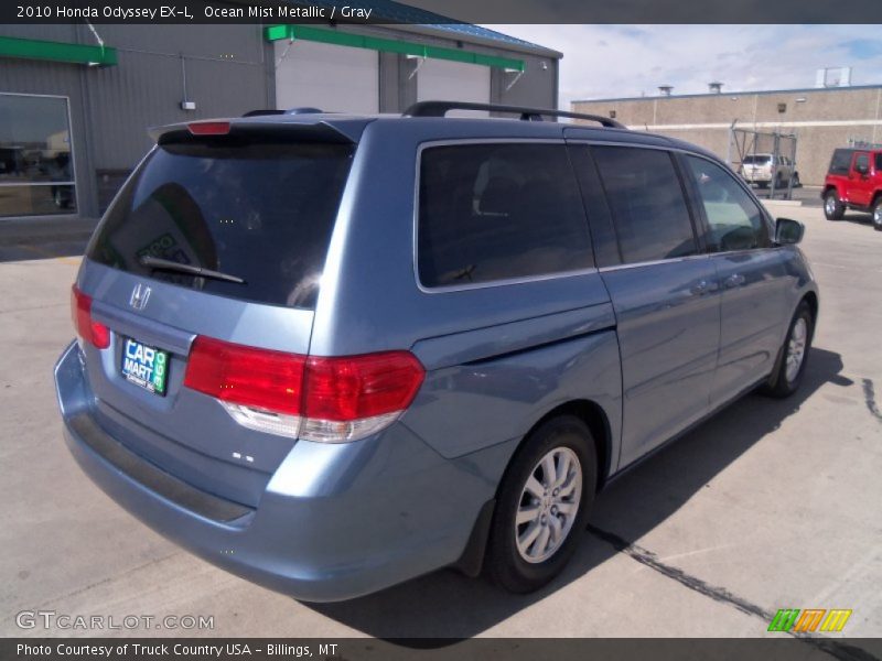 Ocean Mist Metallic / Gray 2010 Honda Odyssey EX-L