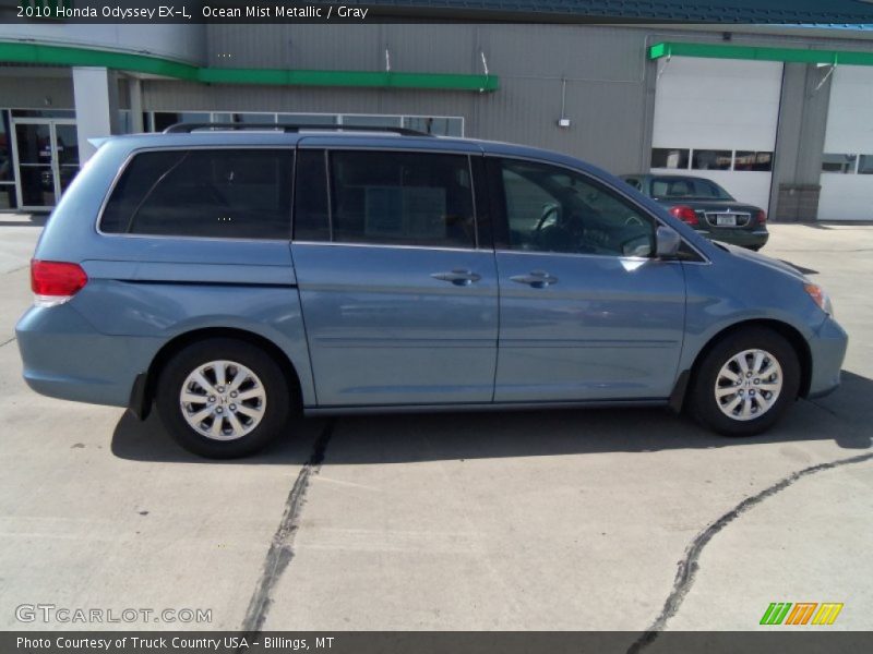 Ocean Mist Metallic / Gray 2010 Honda Odyssey EX-L