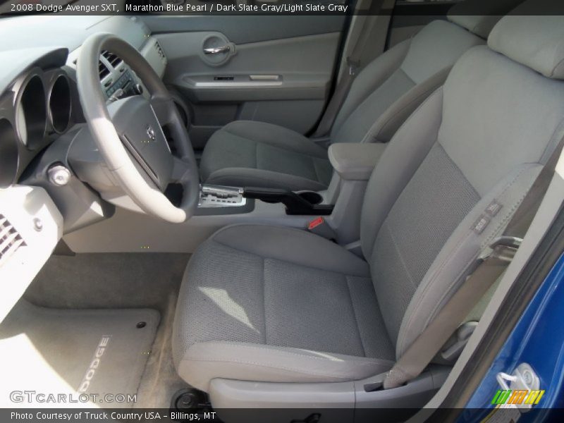 Marathon Blue Pearl / Dark Slate Gray/Light Slate Gray 2008 Dodge Avenger SXT