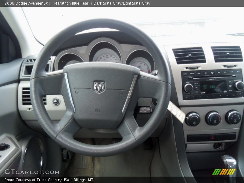 Marathon Blue Pearl / Dark Slate Gray/Light Slate Gray 2008 Dodge Avenger SXT
