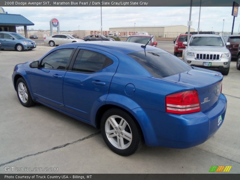 Marathon Blue Pearl / Dark Slate Gray/Light Slate Gray 2008 Dodge Avenger SXT