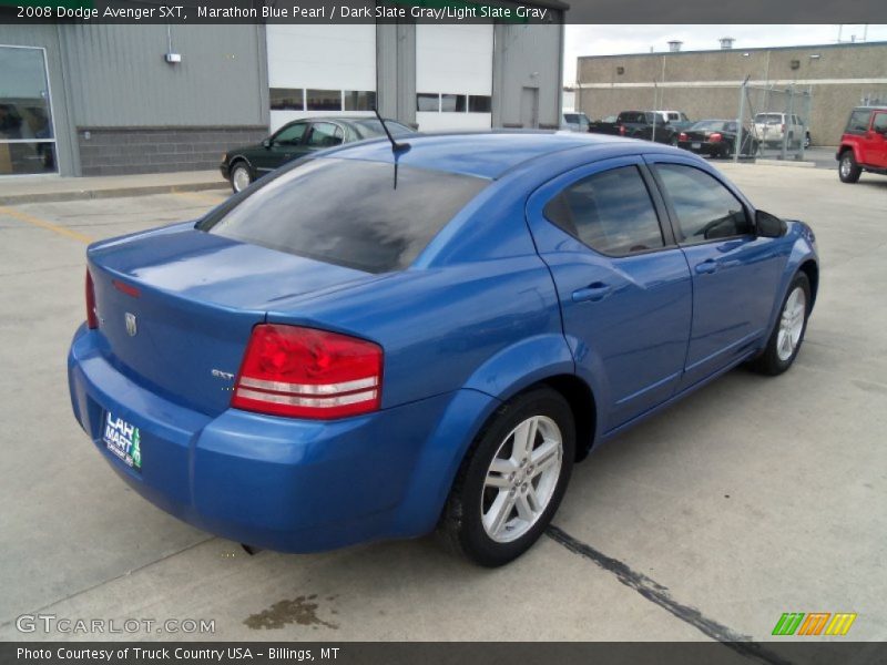 Marathon Blue Pearl / Dark Slate Gray/Light Slate Gray 2008 Dodge Avenger SXT