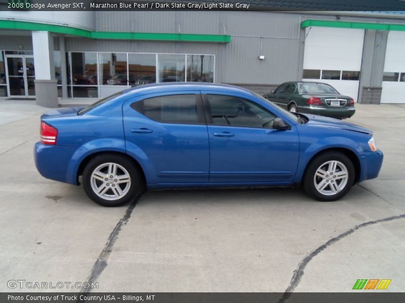 Marathon Blue Pearl / Dark Slate Gray/Light Slate Gray 2008 Dodge Avenger SXT
