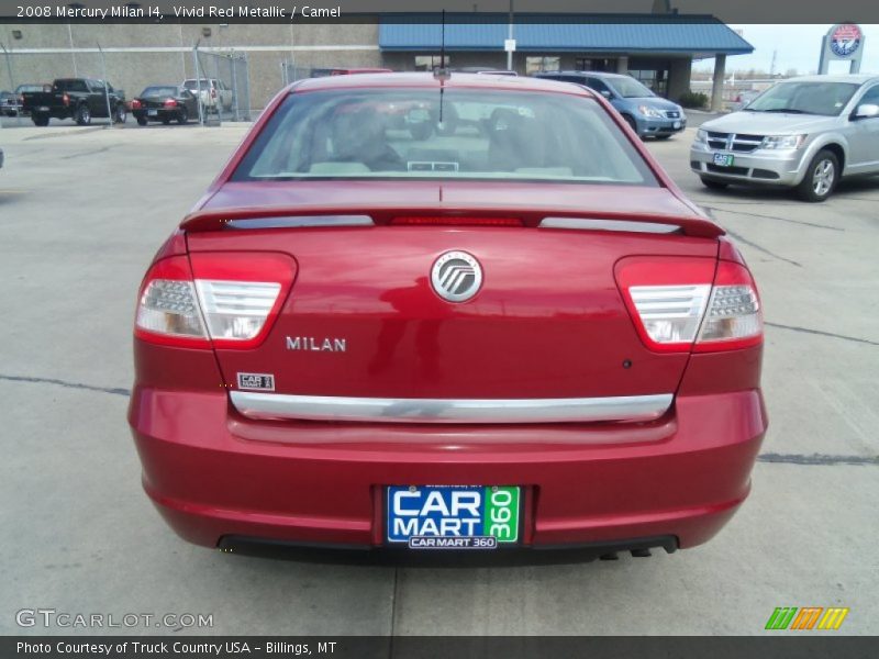 Vivid Red Metallic / Camel 2008 Mercury Milan I4