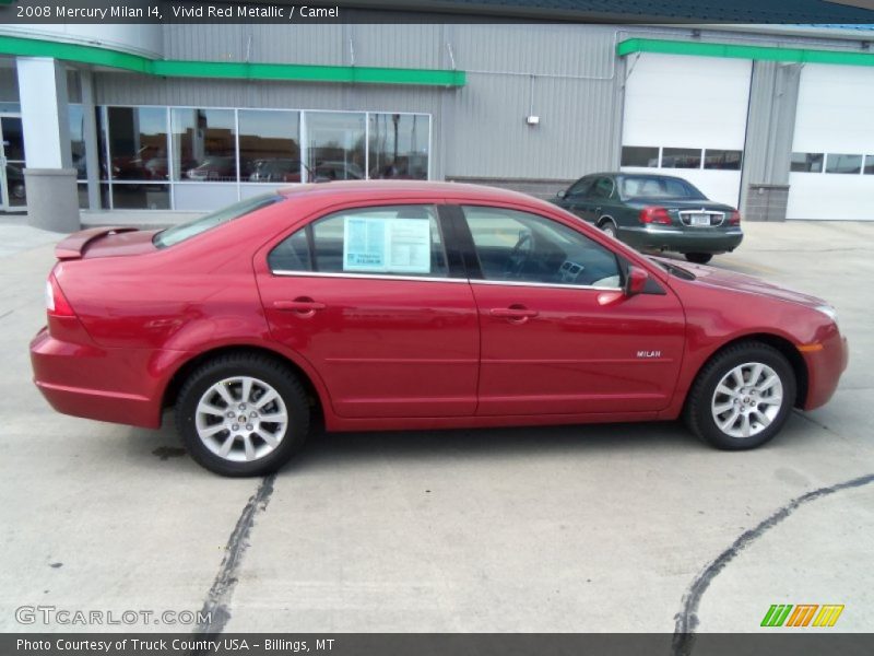 Vivid Red Metallic / Camel 2008 Mercury Milan I4