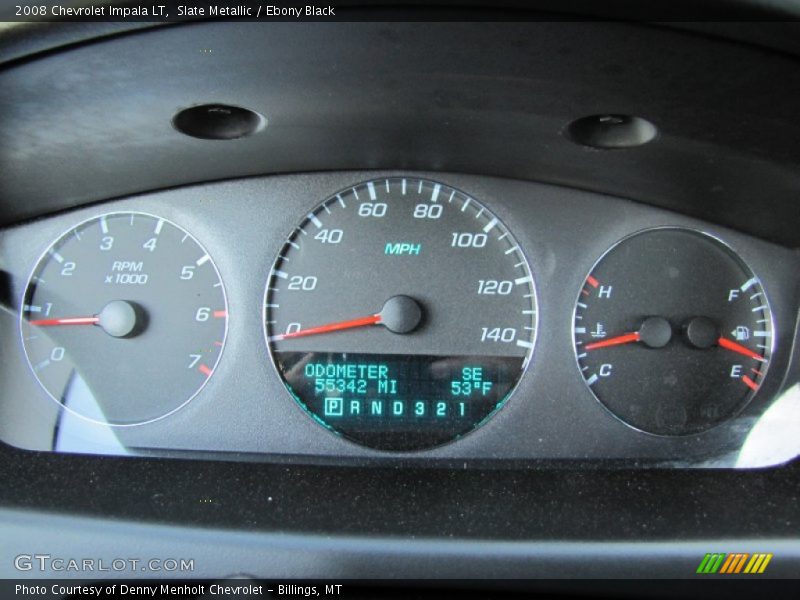 Slate Metallic / Ebony Black 2008 Chevrolet Impala LT