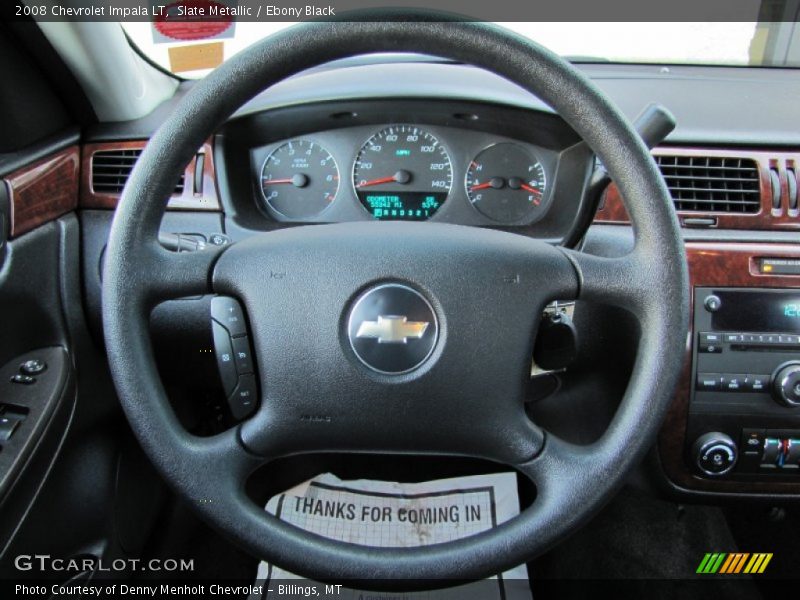 Slate Metallic / Ebony Black 2008 Chevrolet Impala LT