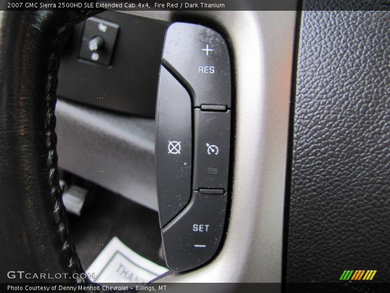 Fire Red / Dark Titanium 2007 GMC Sierra 2500HD SLE Extended Cab 4x4