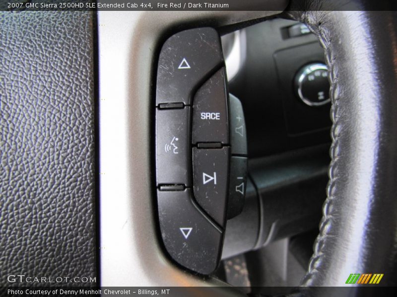 Fire Red / Dark Titanium 2007 GMC Sierra 2500HD SLE Extended Cab 4x4