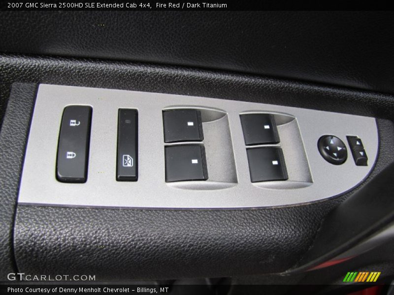 Fire Red / Dark Titanium 2007 GMC Sierra 2500HD SLE Extended Cab 4x4