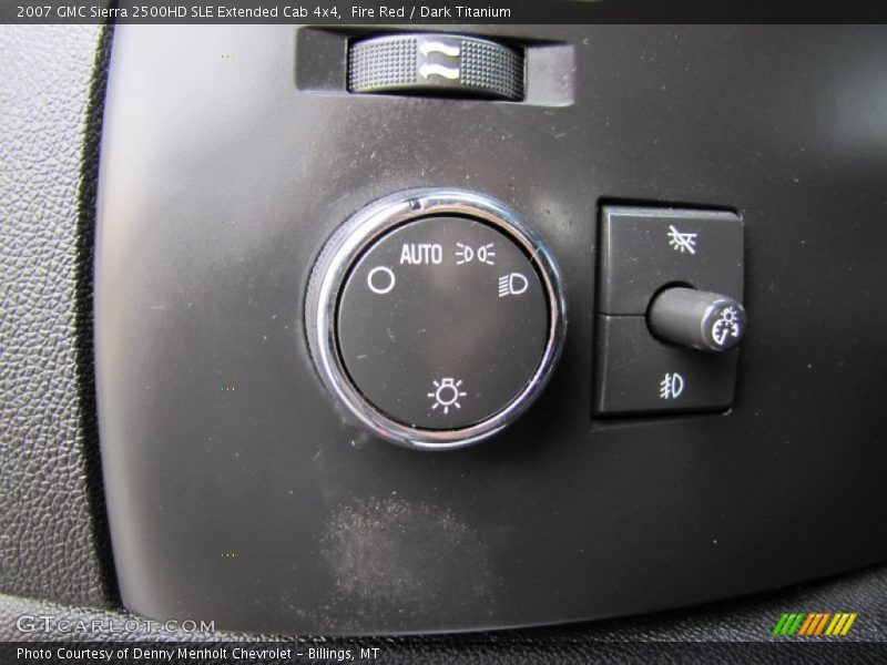 Fire Red / Dark Titanium 2007 GMC Sierra 2500HD SLE Extended Cab 4x4
