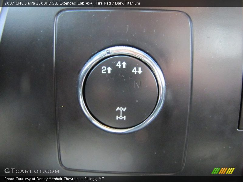 Fire Red / Dark Titanium 2007 GMC Sierra 2500HD SLE Extended Cab 4x4