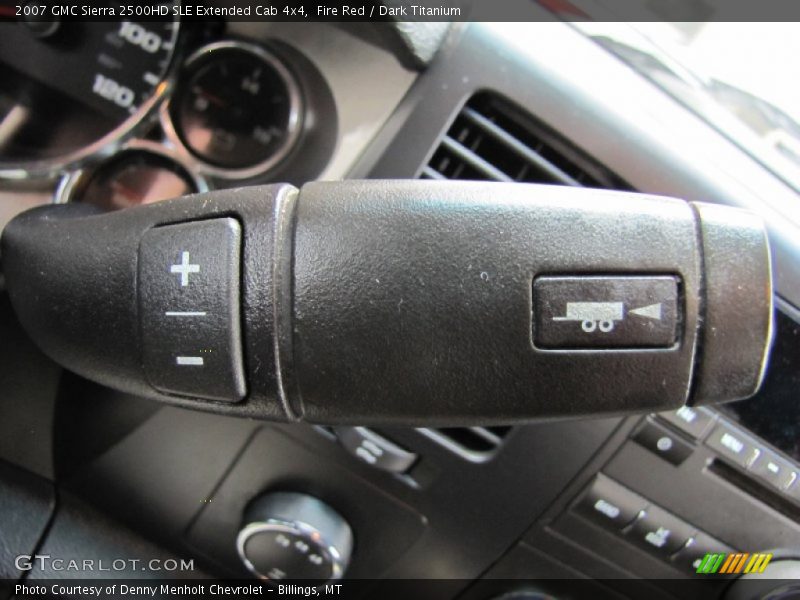 Fire Red / Dark Titanium 2007 GMC Sierra 2500HD SLE Extended Cab 4x4