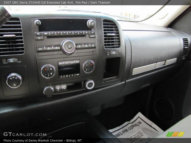 Fire Red / Dark Titanium 2007 GMC Sierra 2500HD SLE Extended Cab 4x4