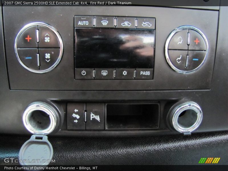 Fire Red / Dark Titanium 2007 GMC Sierra 2500HD SLE Extended Cab 4x4