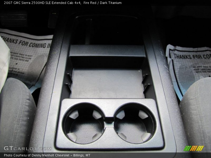 Fire Red / Dark Titanium 2007 GMC Sierra 2500HD SLE Extended Cab 4x4