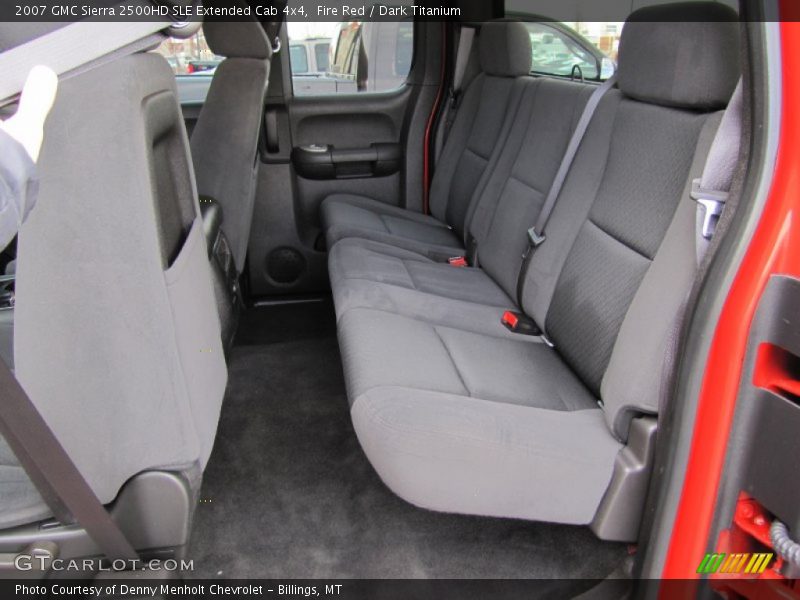 Fire Red / Dark Titanium 2007 GMC Sierra 2500HD SLE Extended Cab 4x4