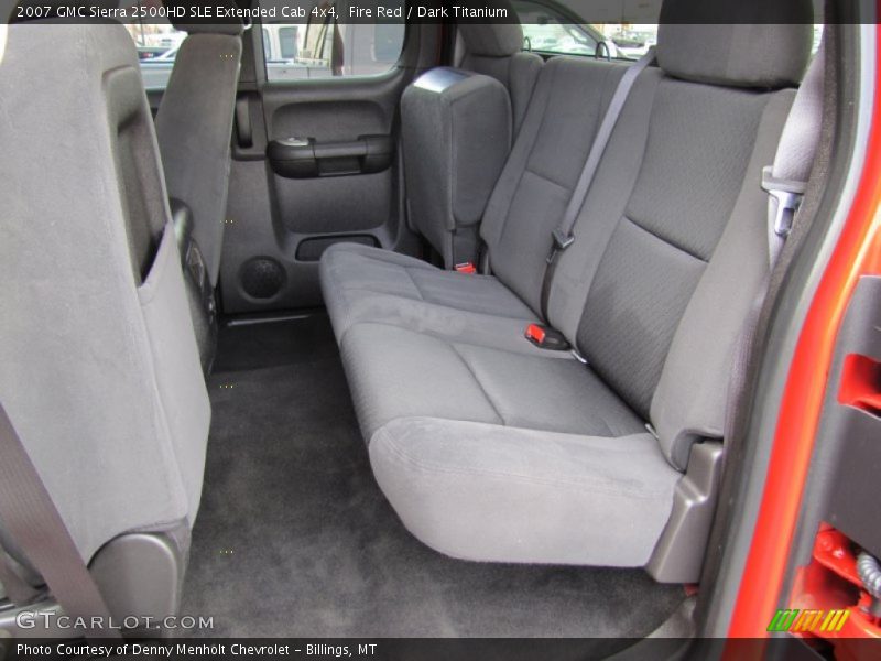 Fire Red / Dark Titanium 2007 GMC Sierra 2500HD SLE Extended Cab 4x4