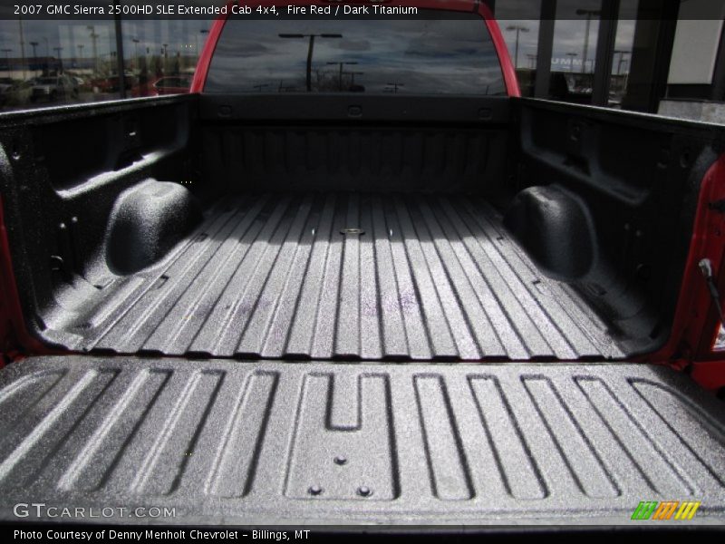 Fire Red / Dark Titanium 2007 GMC Sierra 2500HD SLE Extended Cab 4x4