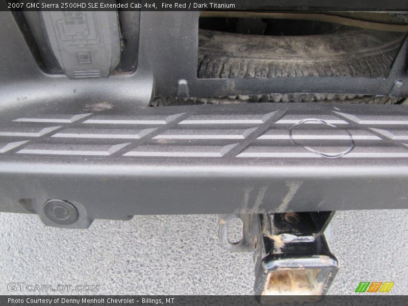 Fire Red / Dark Titanium 2007 GMC Sierra 2500HD SLE Extended Cab 4x4