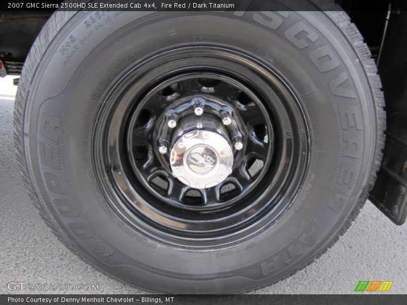 Fire Red / Dark Titanium 2007 GMC Sierra 2500HD SLE Extended Cab 4x4