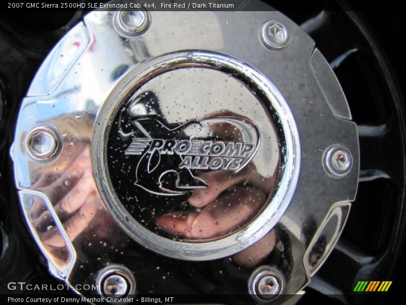 Fire Red / Dark Titanium 2007 GMC Sierra 2500HD SLE Extended Cab 4x4