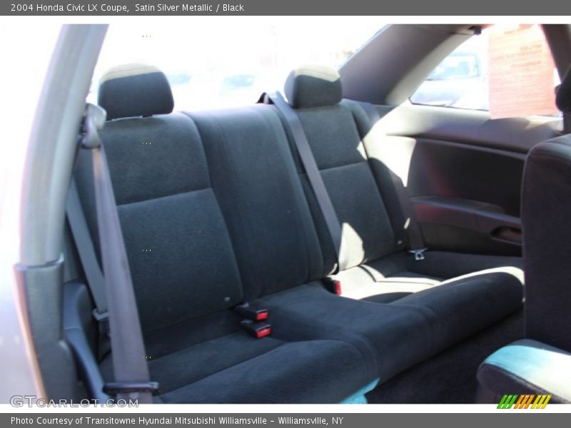Satin Silver Metallic / Black 2004 Honda Civic LX Coupe