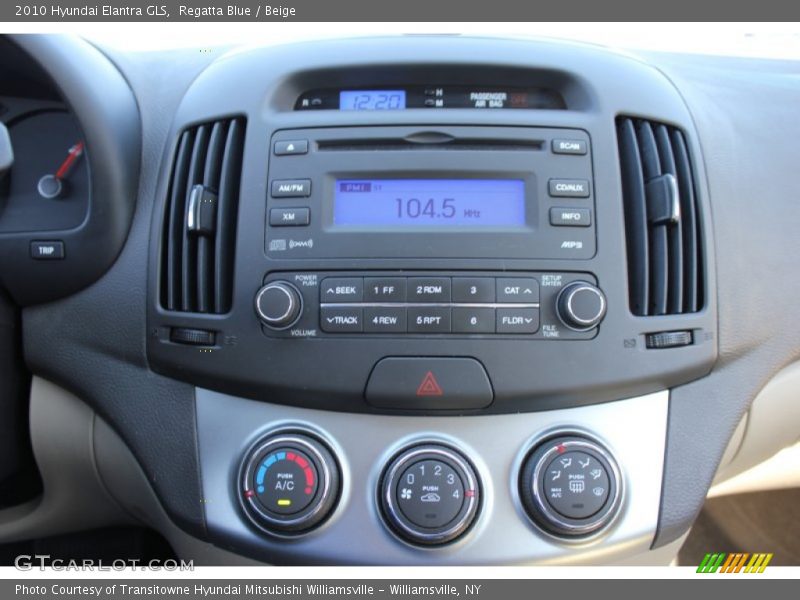 Regatta Blue / Beige 2010 Hyundai Elantra GLS