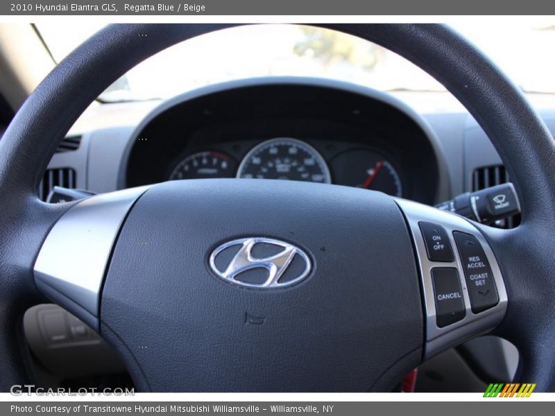 Regatta Blue / Beige 2010 Hyundai Elantra GLS
