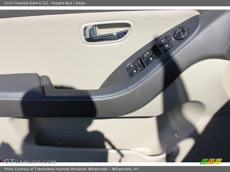 Regatta Blue / Beige 2010 Hyundai Elantra GLS