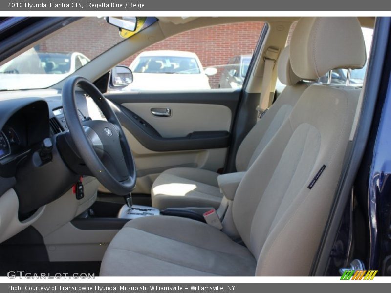 Regatta Blue / Beige 2010 Hyundai Elantra GLS