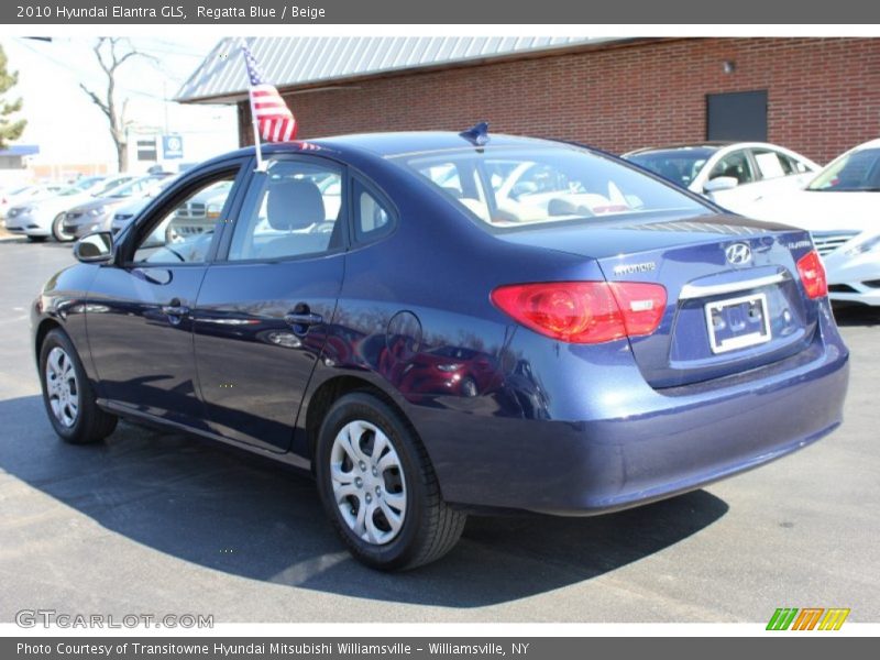 Regatta Blue / Beige 2010 Hyundai Elantra GLS