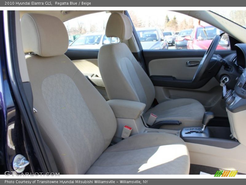 Regatta Blue / Beige 2010 Hyundai Elantra GLS
