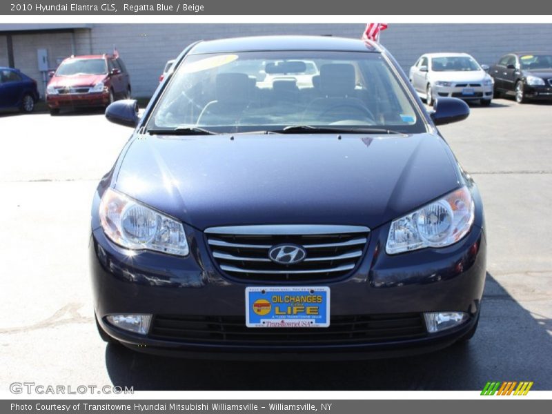 Regatta Blue / Beige 2010 Hyundai Elantra GLS
