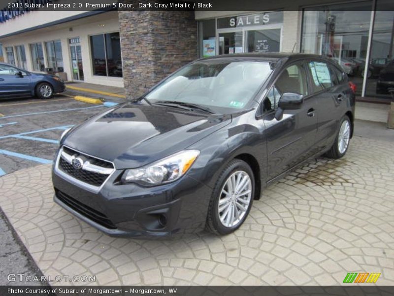 Dark Gray Metallic / Black 2012 Subaru Impreza 2.0i Premium 5 Door