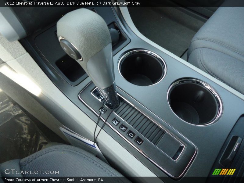 Dark Blue Metallic / Dark Gray/Light Gray 2012 Chevrolet Traverse LS AWD