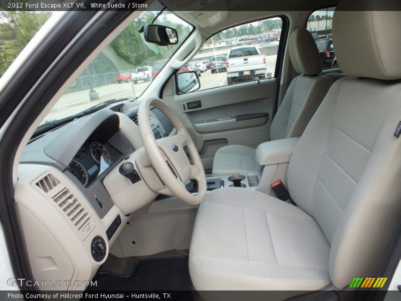 White Suede / Stone 2012 Ford Escape XLT V6