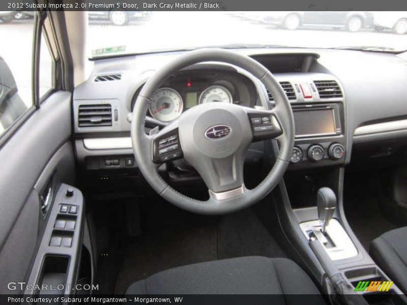 Dark Gray Metallic / Black 2012 Subaru Impreza 2.0i Premium 5 Door