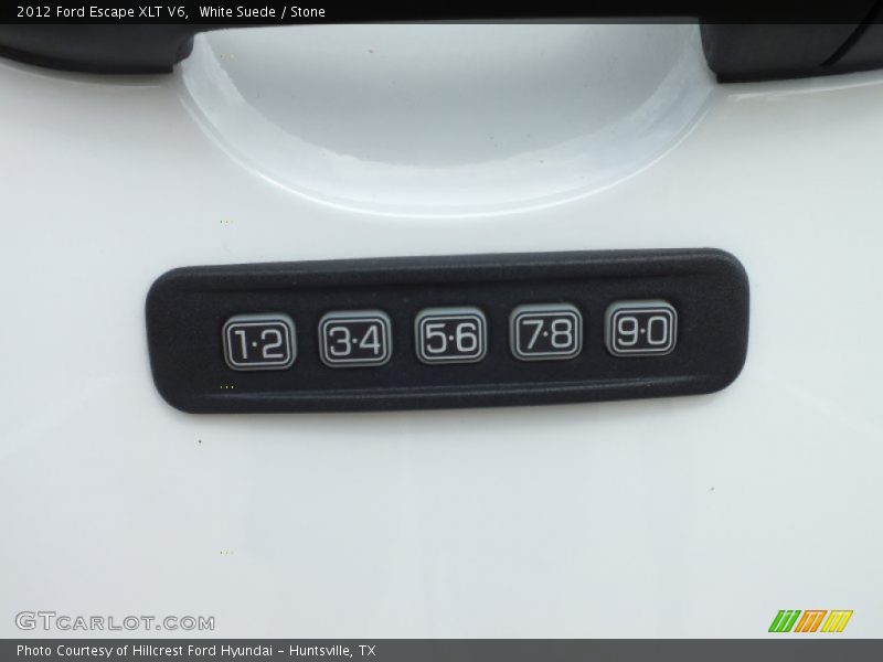 White Suede / Stone 2012 Ford Escape XLT V6